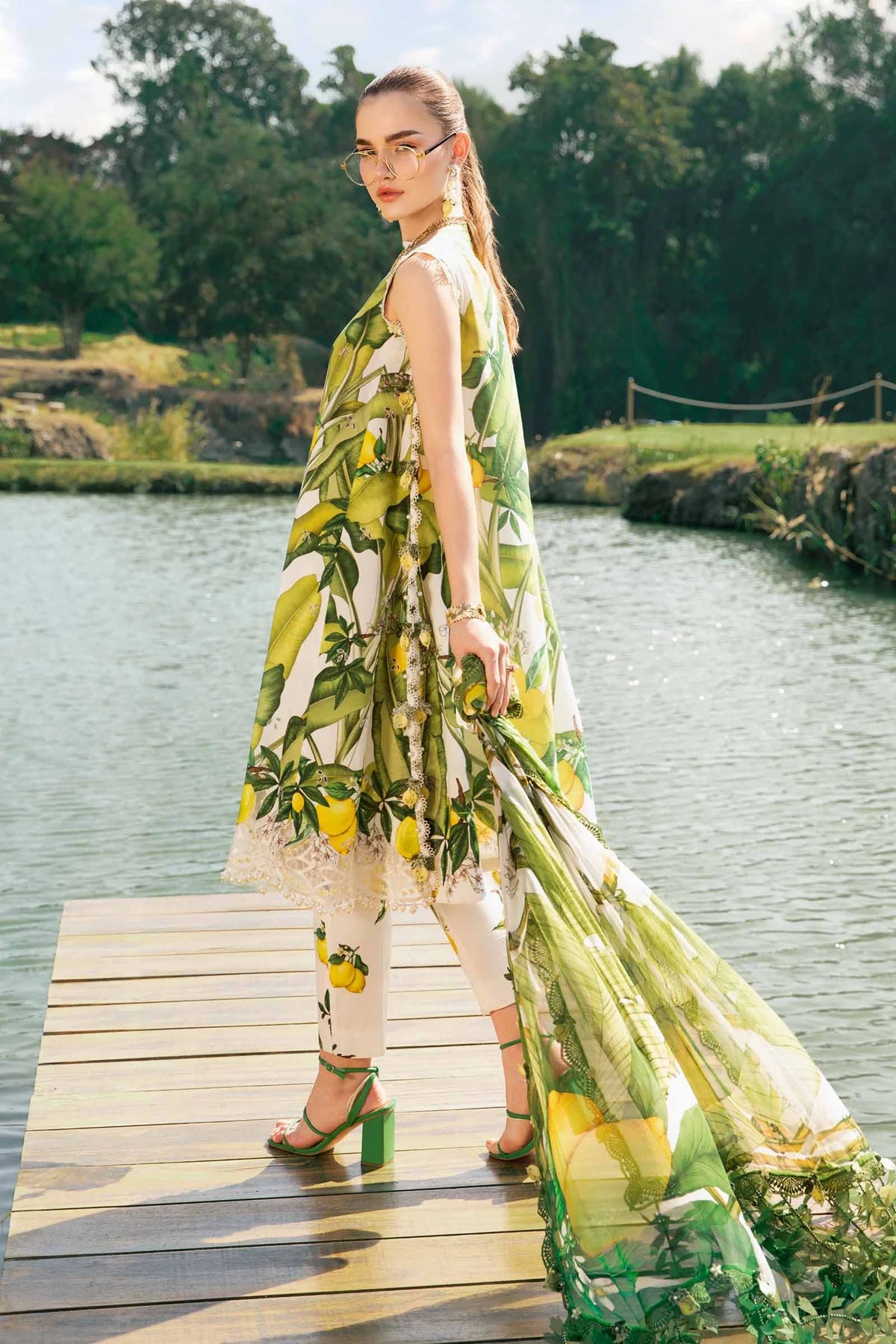 3 Piece Unstitched Printed Lawn Suit |Z.Z  -2503-A