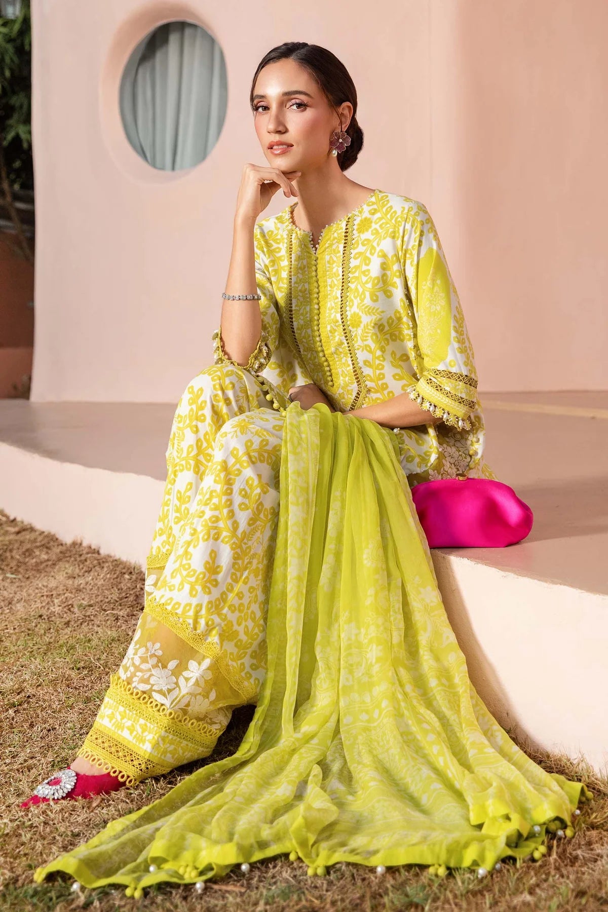 3 Piece Unstitched Printed Lawn Suit | Z.Z-2504-A