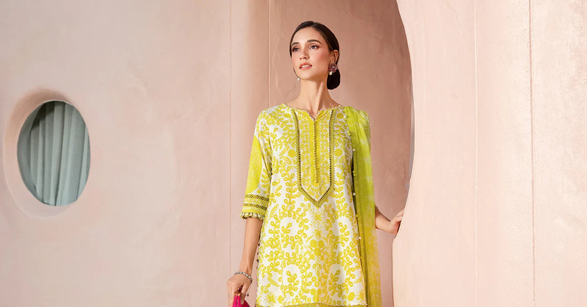 3 Piece Unstitched Printed Lawn Suit | Z.Z-2504-A