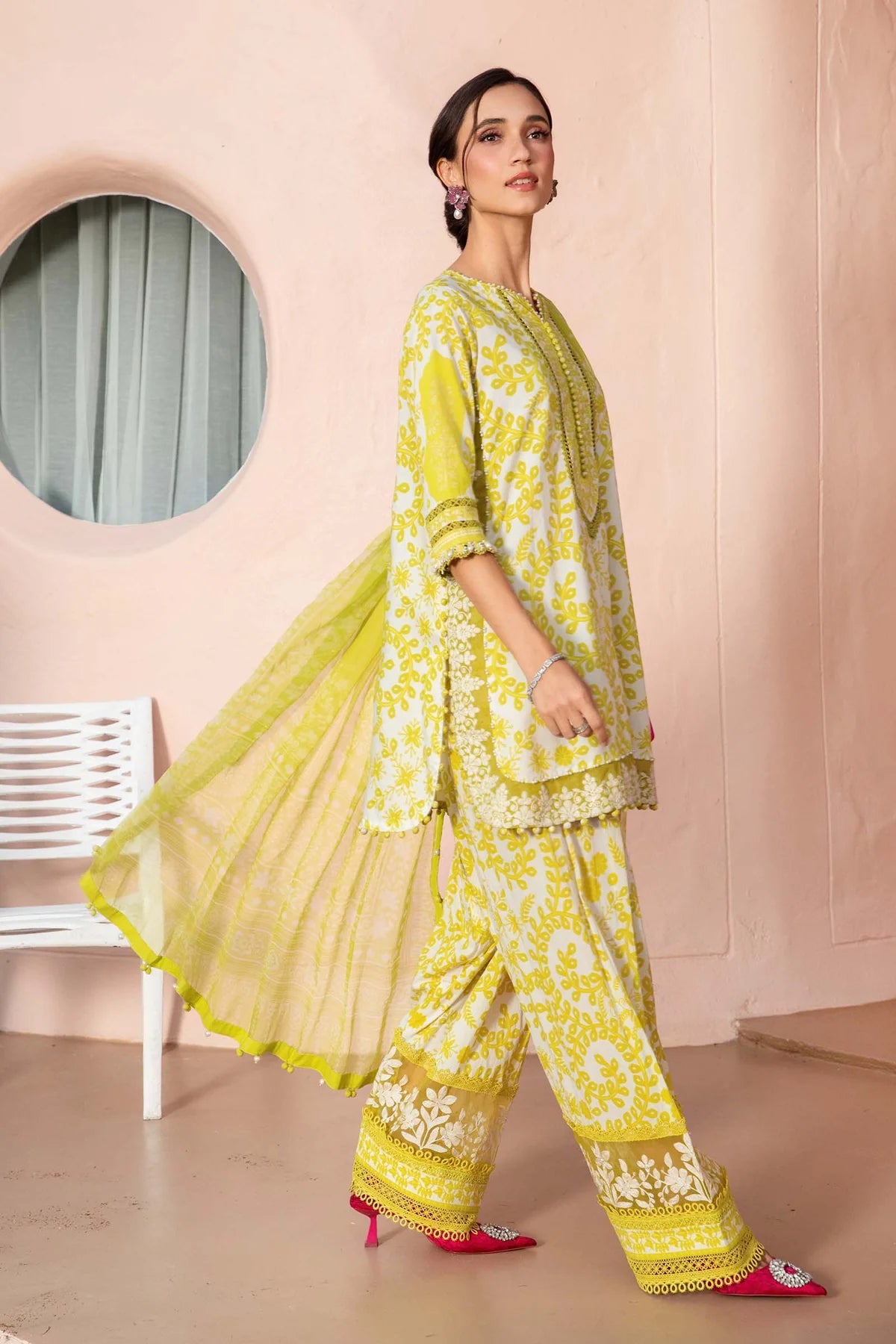 3 Piece Unstitched Printed Lawn Suit | Z.Z-2504-A