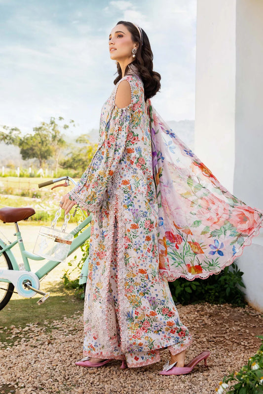 3 Piece Unstitched Printed Lawn Suit | Z.Z-2507-A