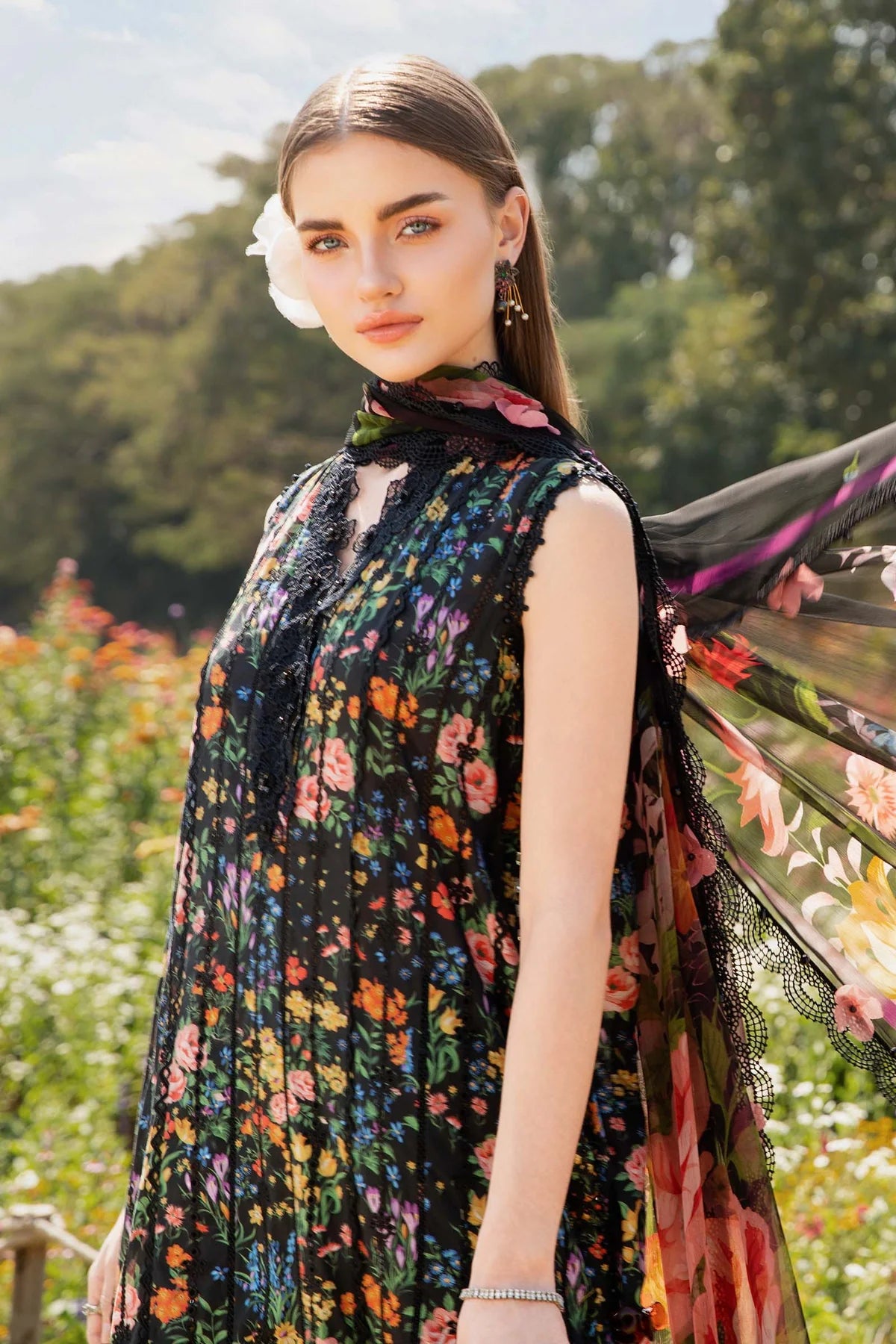 3 Piece Unstitched Printed Lawn Suit | Z.Z-2507-B