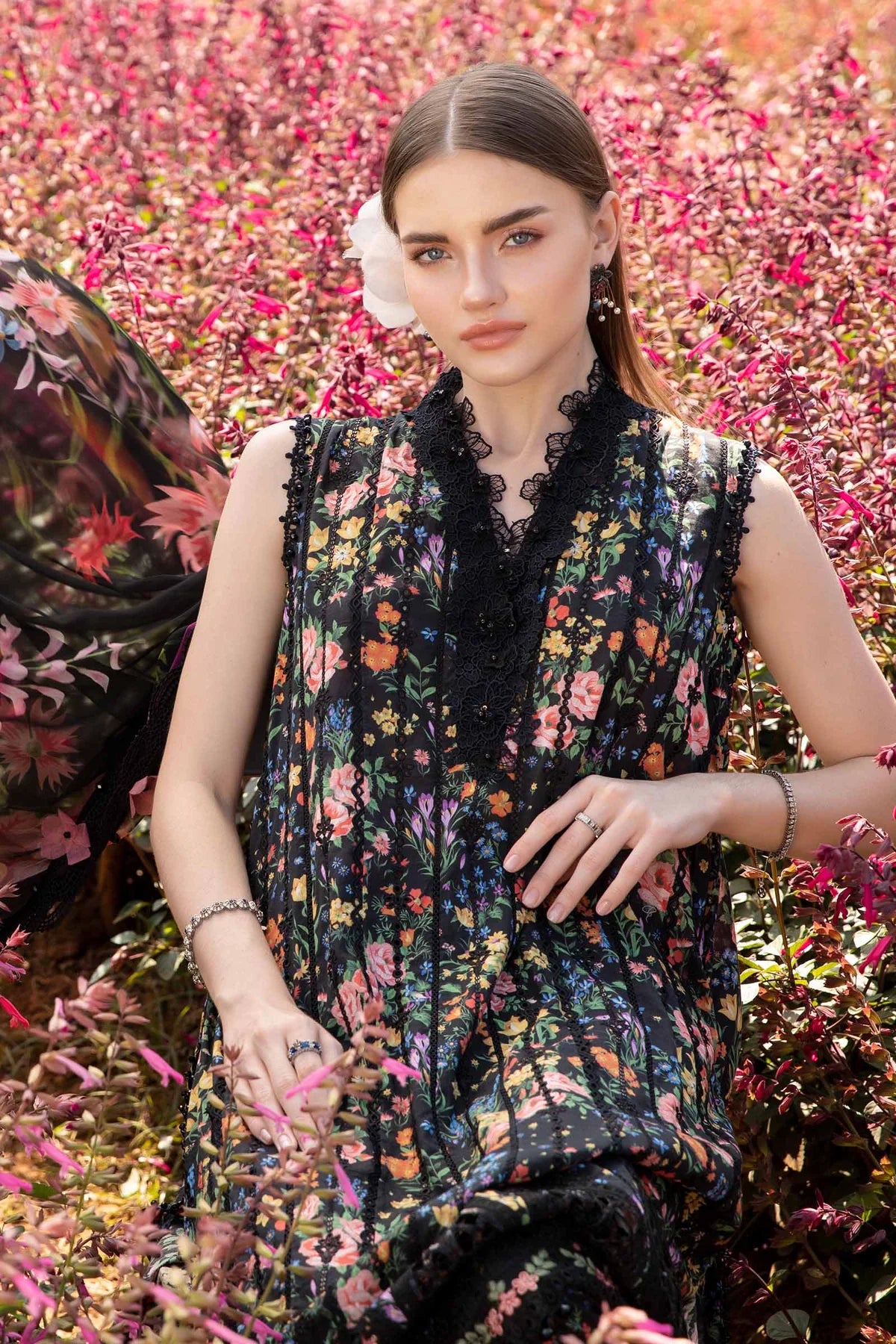 3 Piece Unstitched Printed Lawn Suit | Z.Z-2507-B