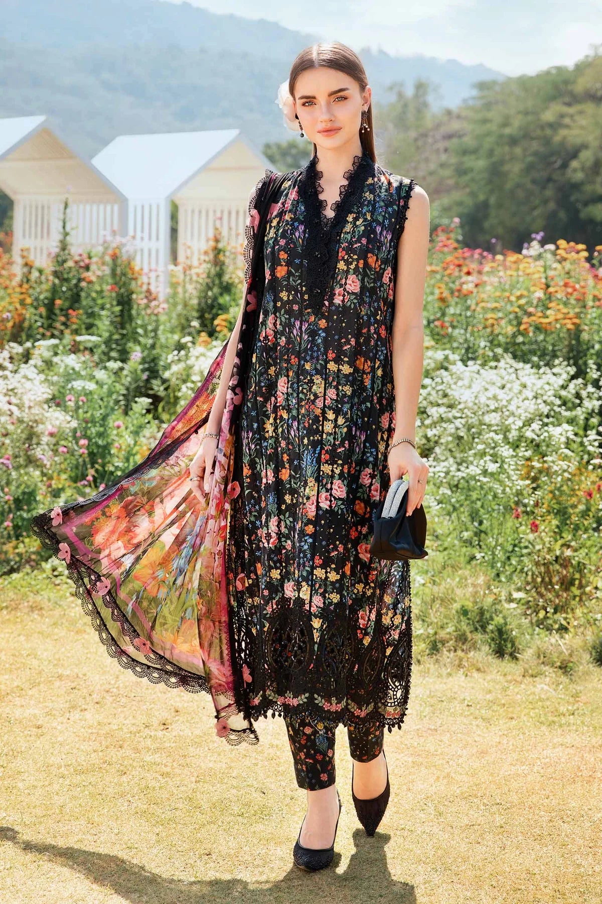 3 Piece Unstitched Printed Lawn Suit | Z.Z-2507-B