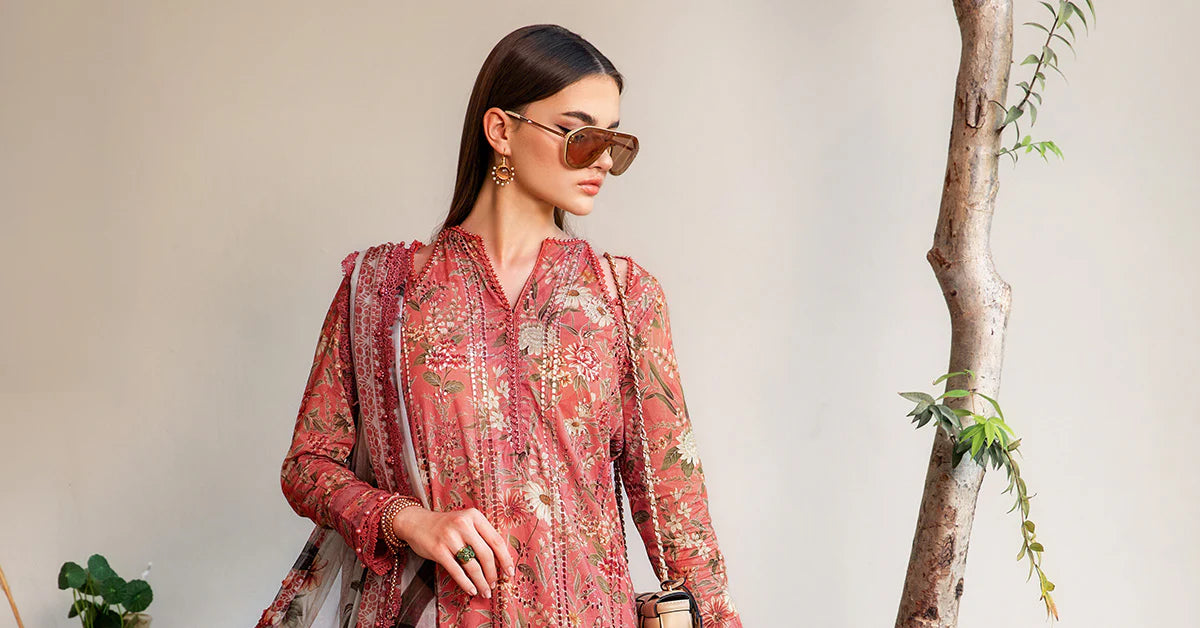 3 Piece Unstitched Printed Lawn Suit | Z.Z-2508-A