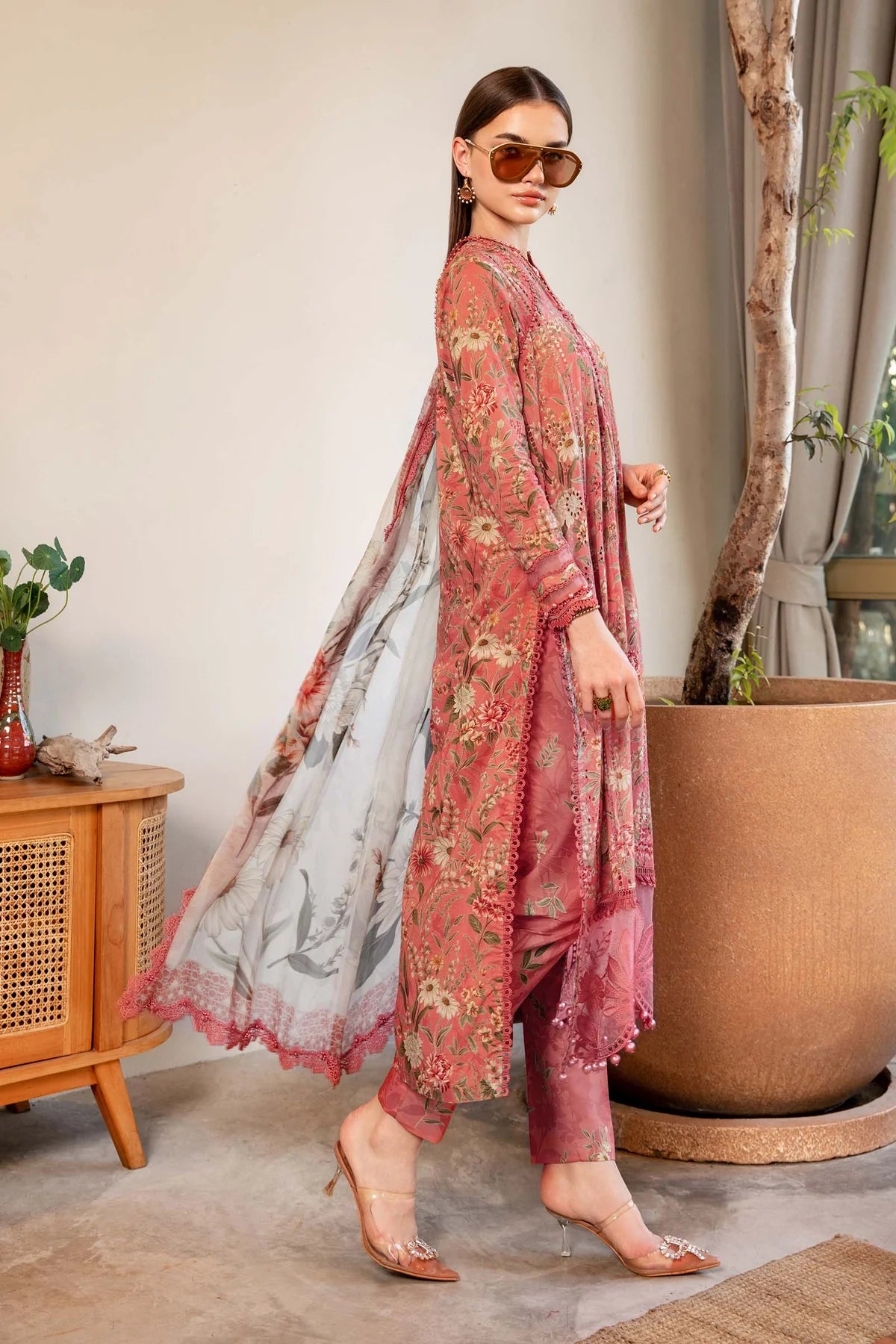 3 Piece Unstitched Printed Lawn Suit | Z.Z-2508-A