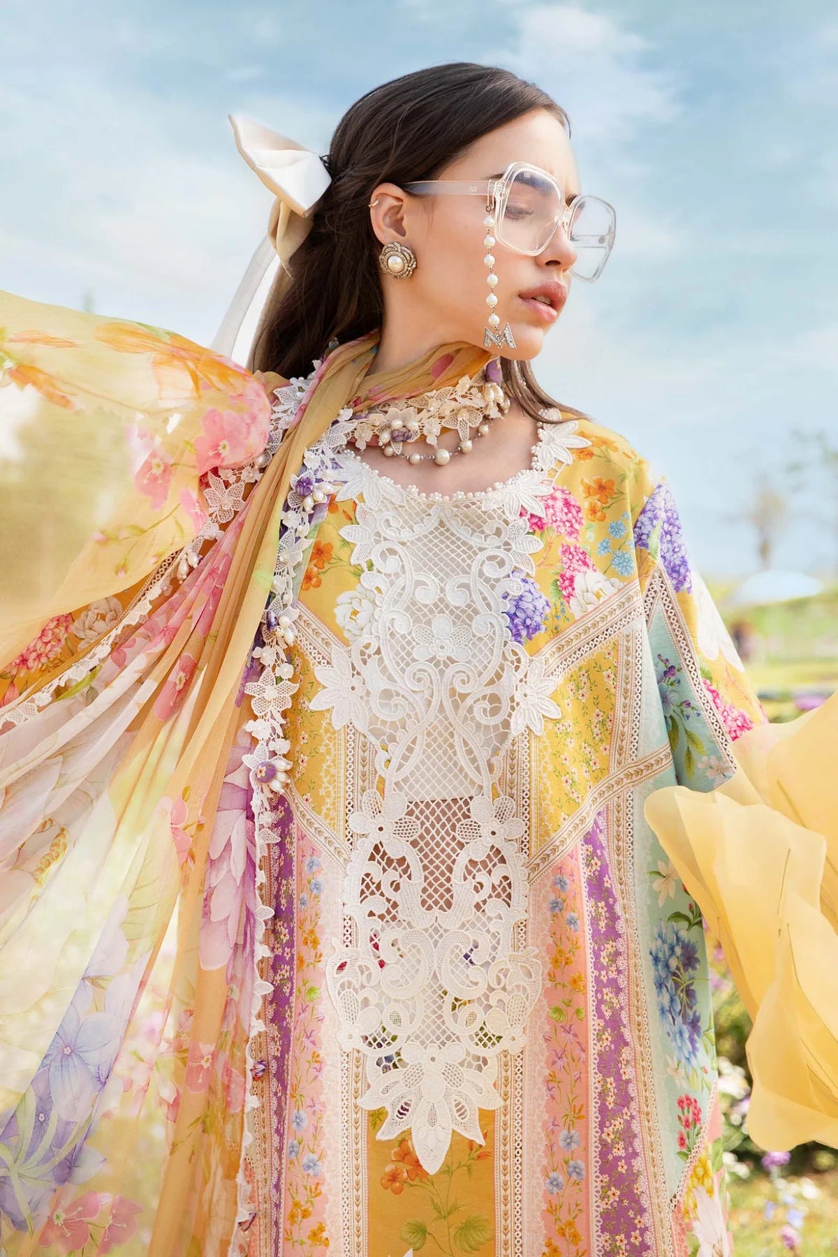 3 Piece Unstitched Printed Lawn Suit |Z.Z-2509-A