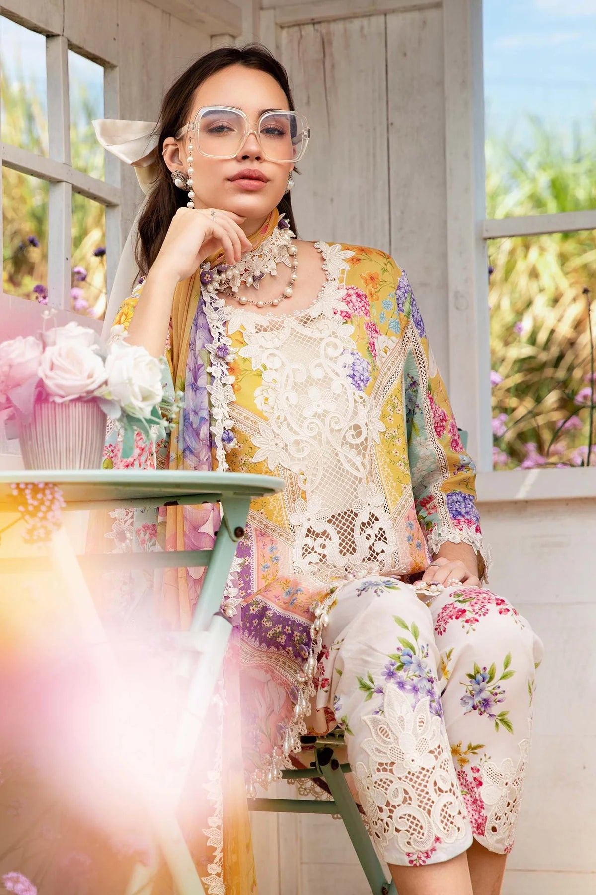3 Piece Unstitched Printed Lawn Suit |Z.Z-2509-A