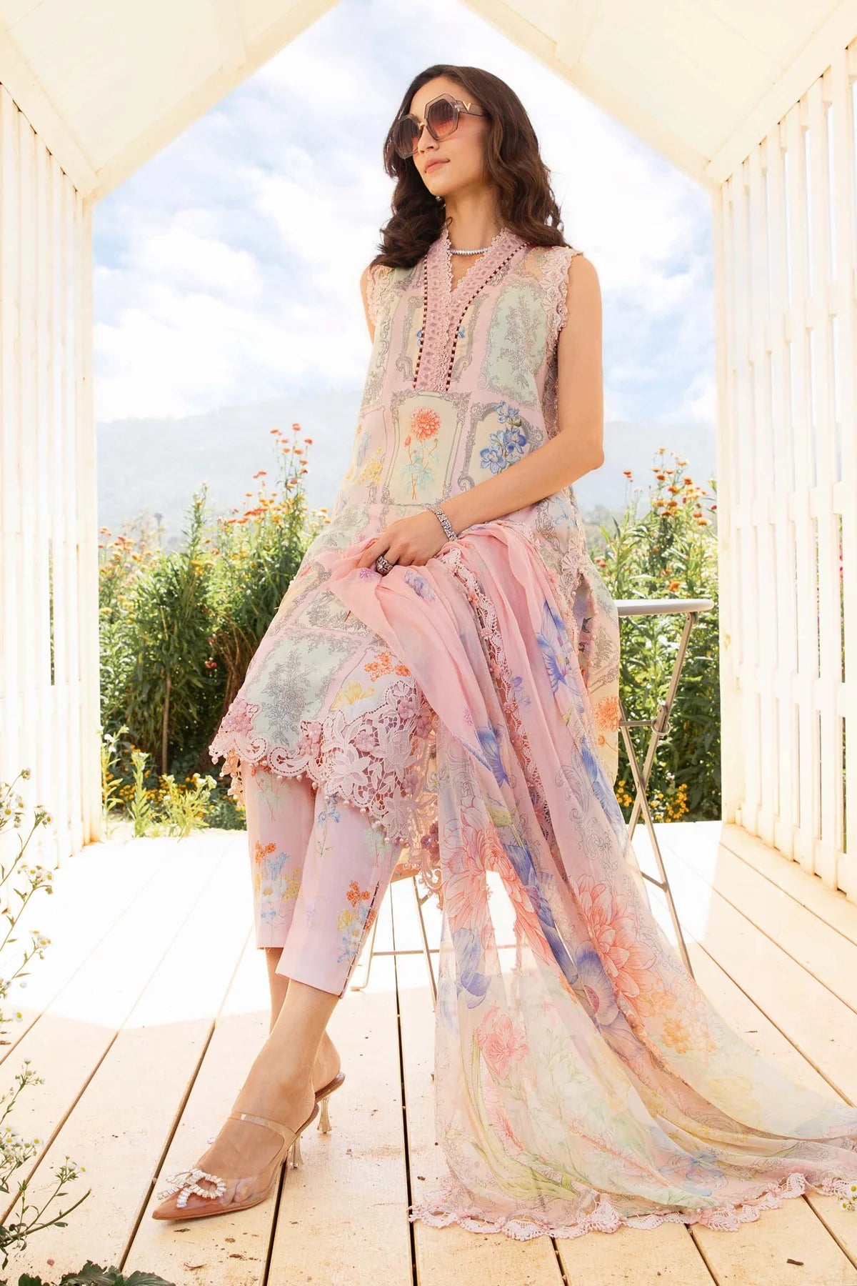 3 Piece Unstitched Printed Lawn Suit | Z.Z -2511-A