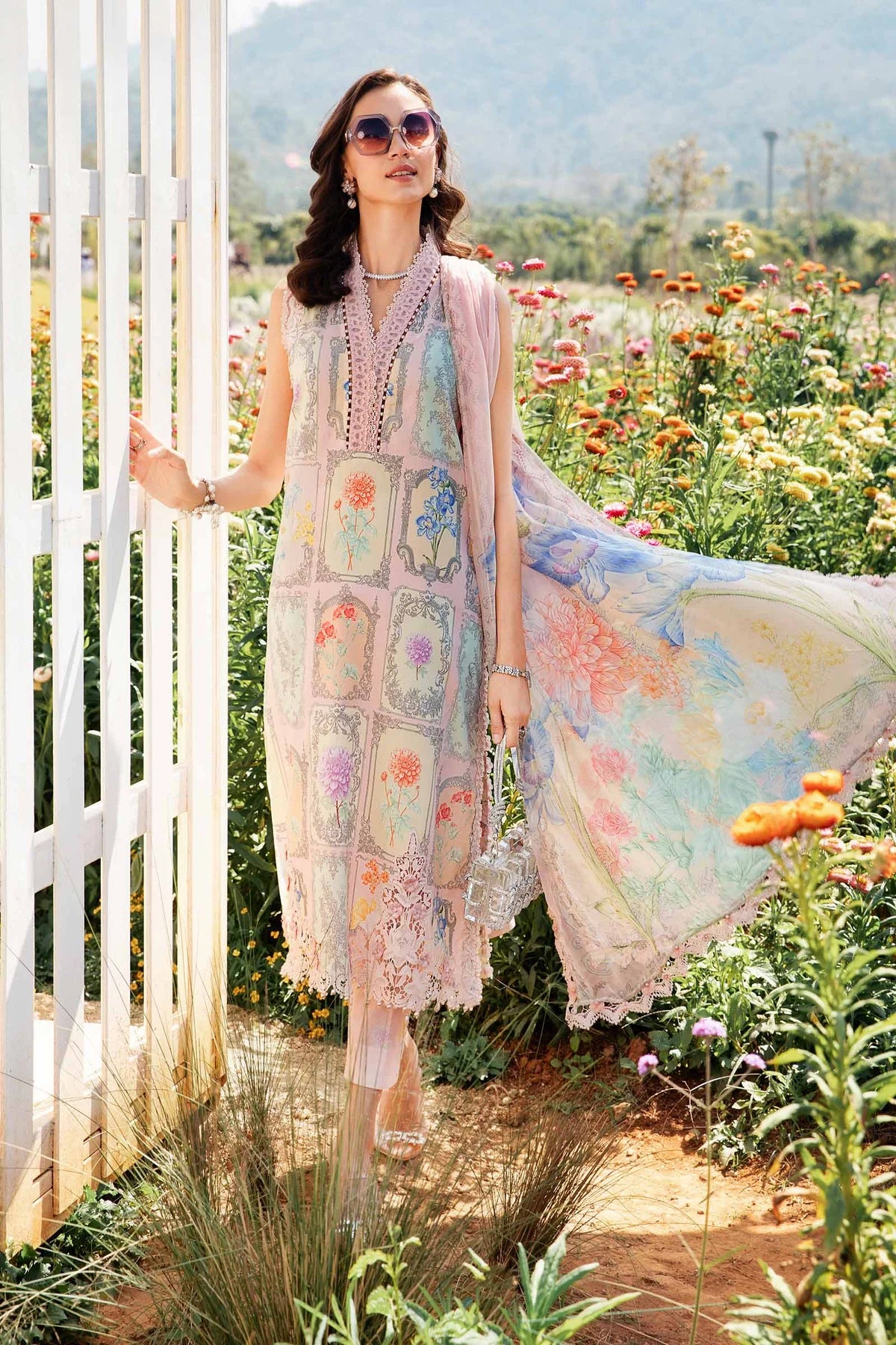3 Piece Unstitched Printed Lawn Suit | Z.Z -2511-A
