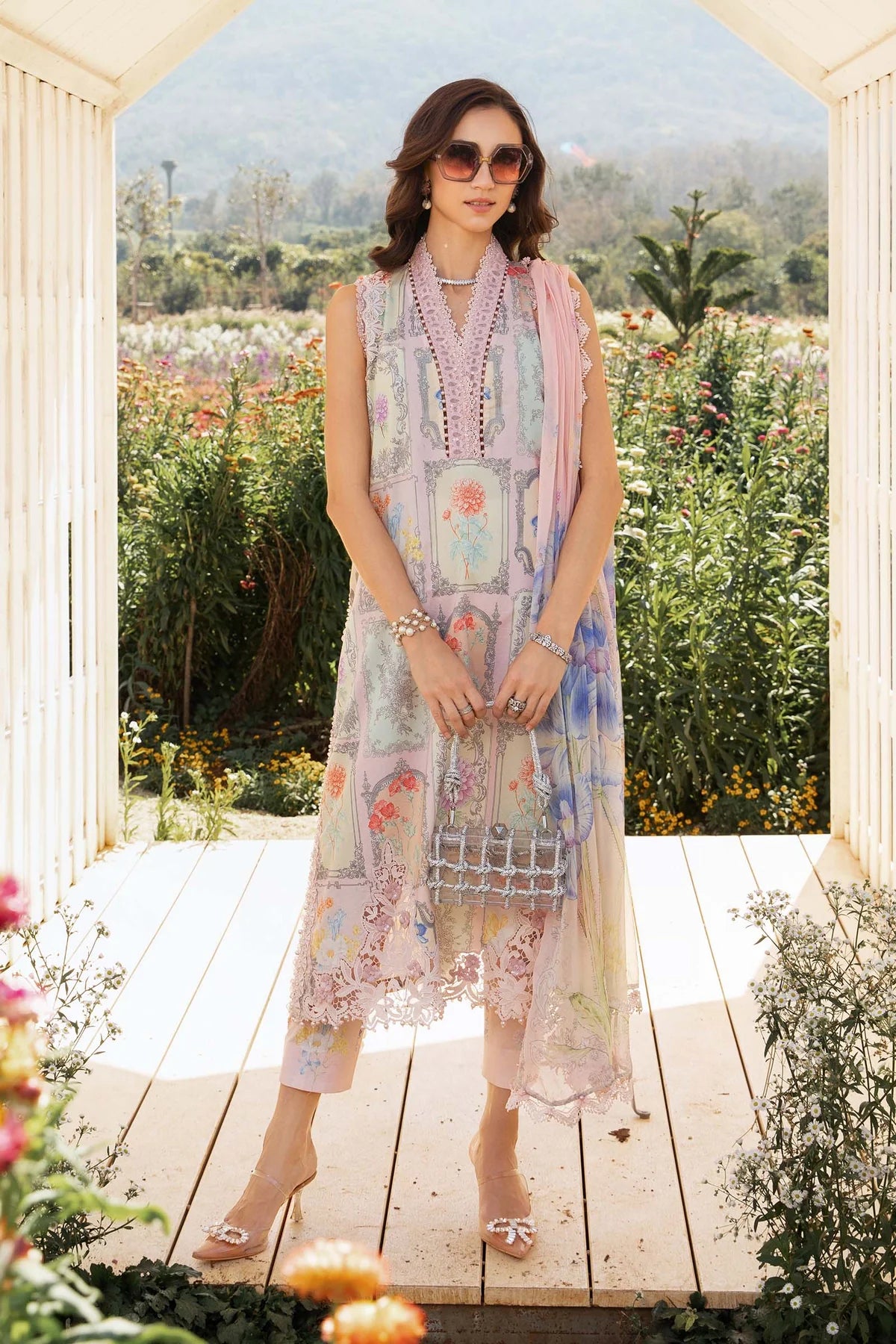 3 Piece Unstitched Printed Lawn Suit | Z.Z -2511-A