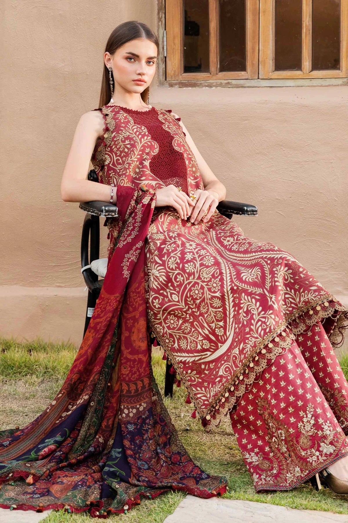 3 Piece Unstitched Printed Lawn Suit | Z.Z-2512-A