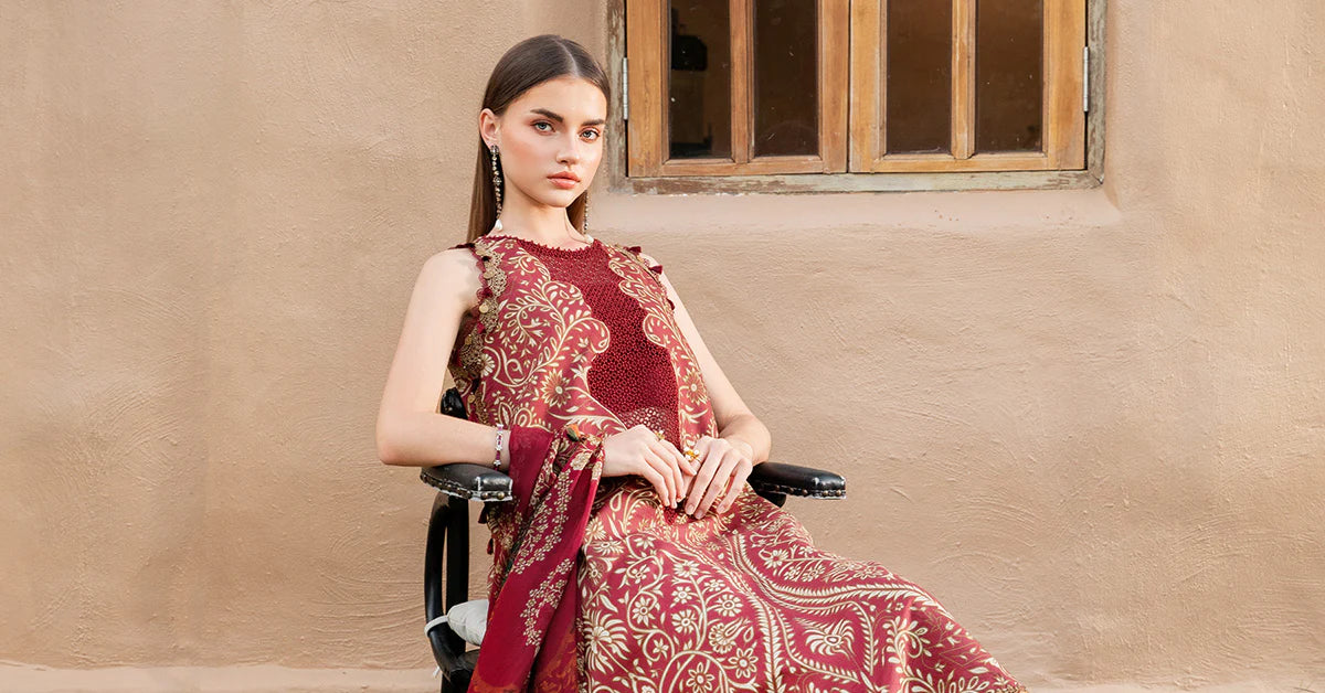 3 Piece Unstitched Printed Lawn Suit | Z.Z-2512-A