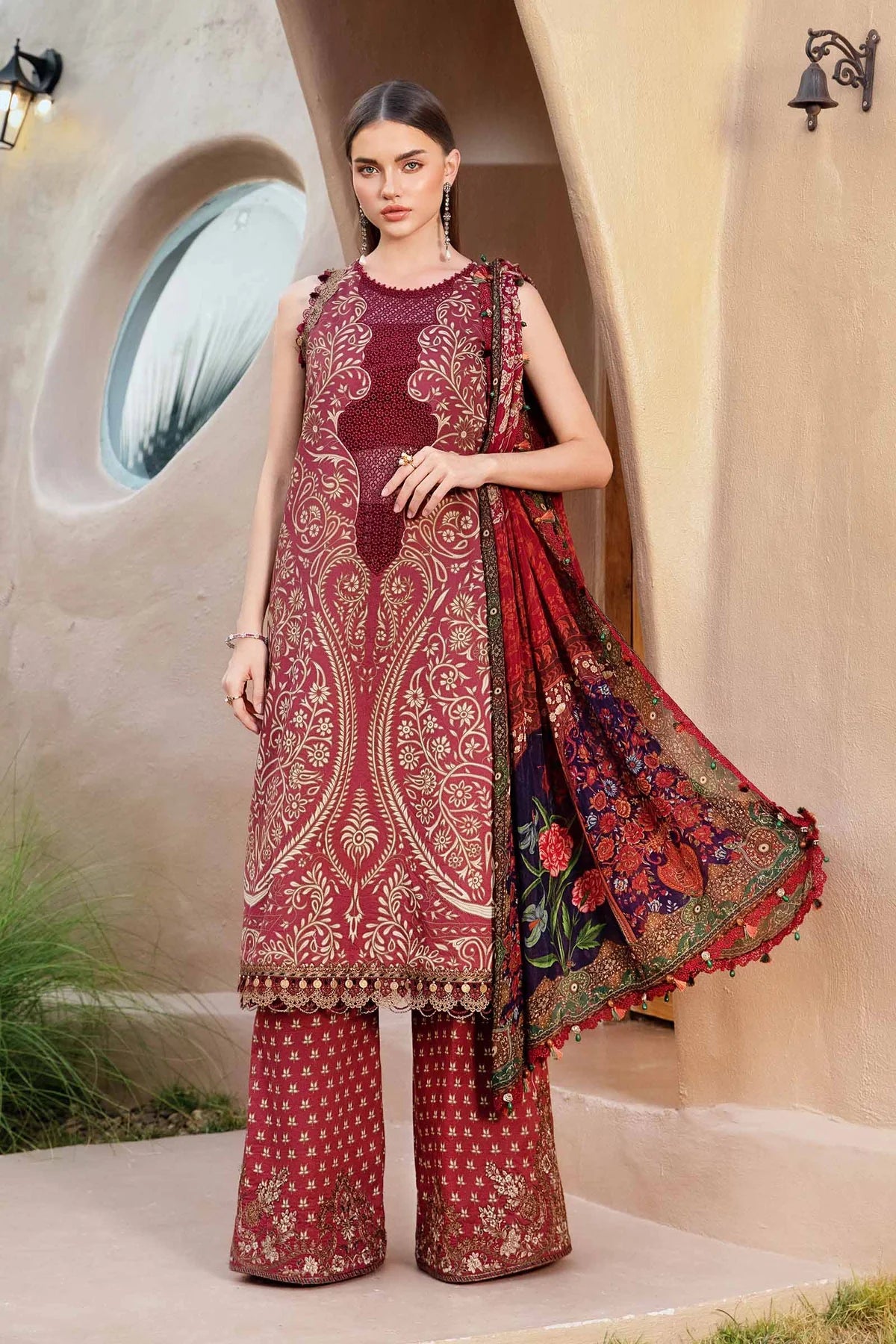 3 Piece Unstitched Printed Lawn Suit | Z.Z-2512-A