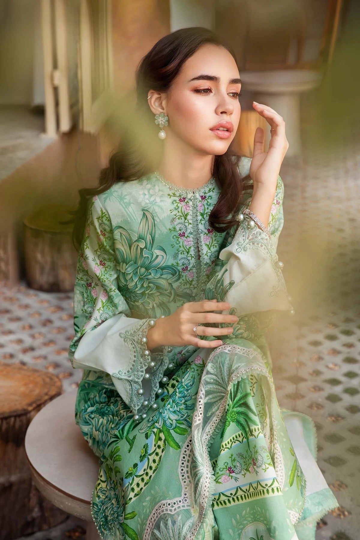 3 Piece Unstitched Printed Lawn Suit | Z.Z-2514-A