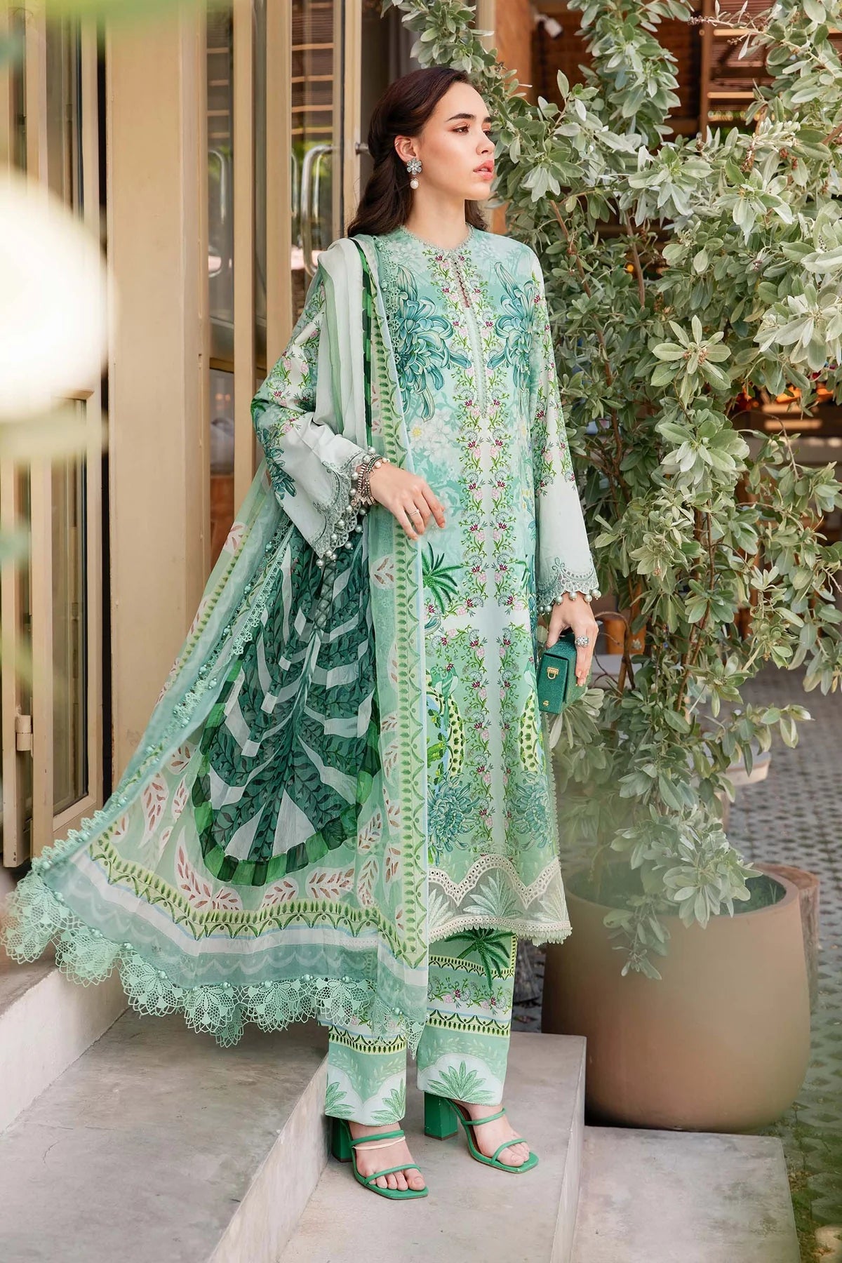 3 Piece Unstitched Printed Lawn Suit | Z.Z-2514-A