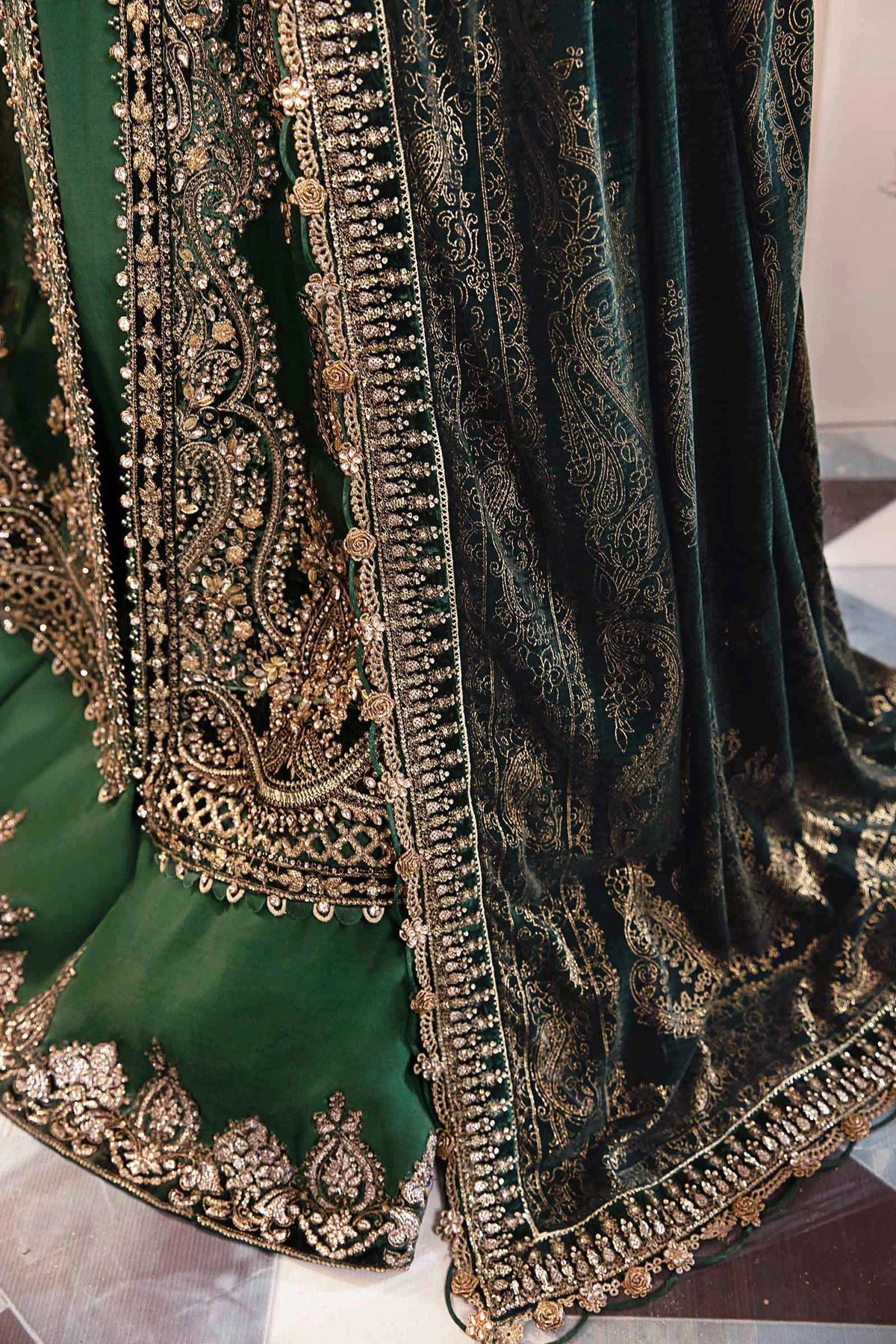 3 Piece Unstitched Embroidered Organza Suit | BD-290