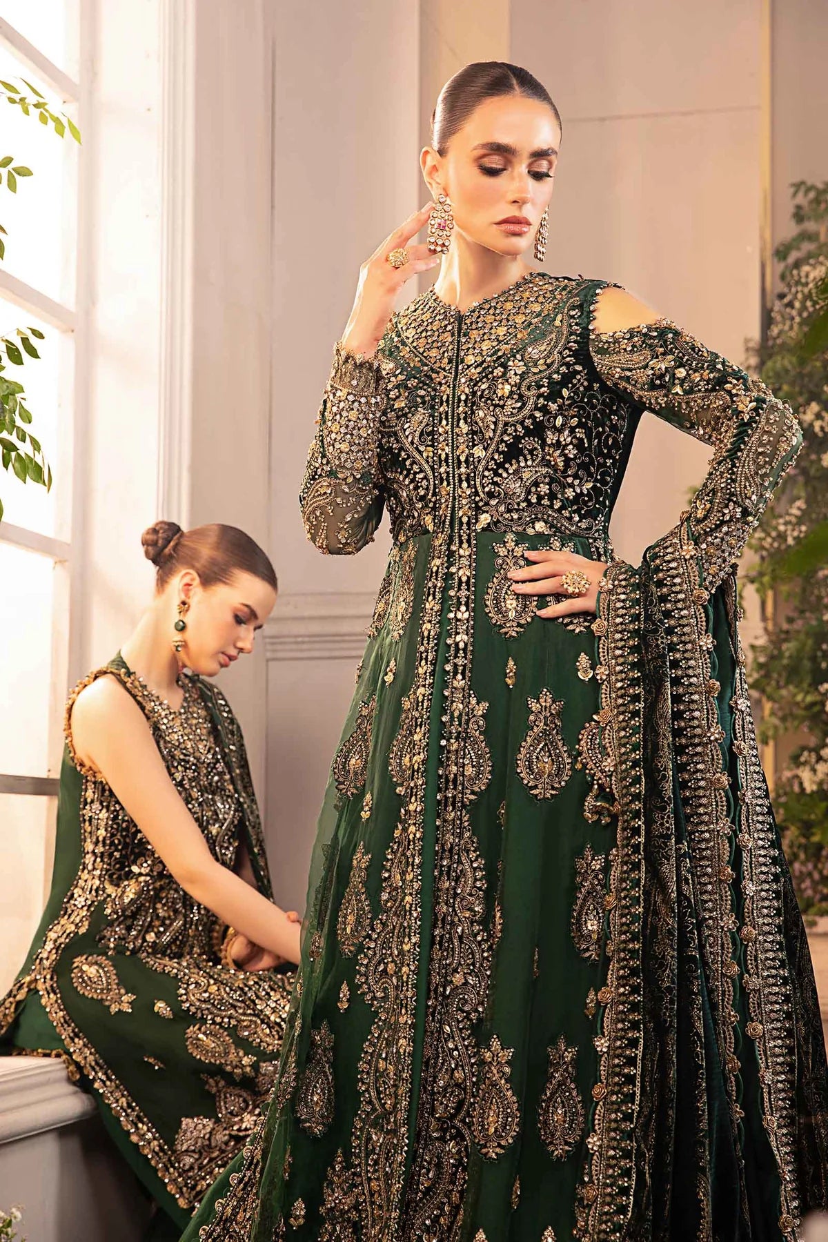 3 Piece Unstitched Embroidered Organza Suit | BD-290
