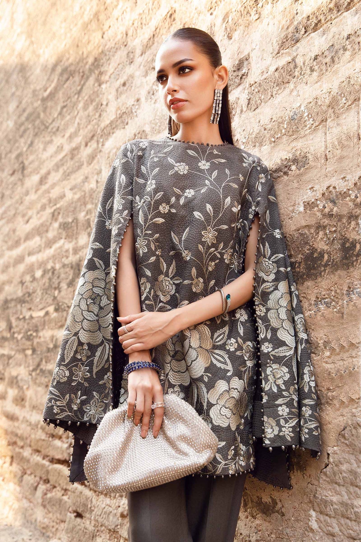 3 Piece Unstitched Printed Linen Suit | Z.Z-2408-By Zeenat Zara