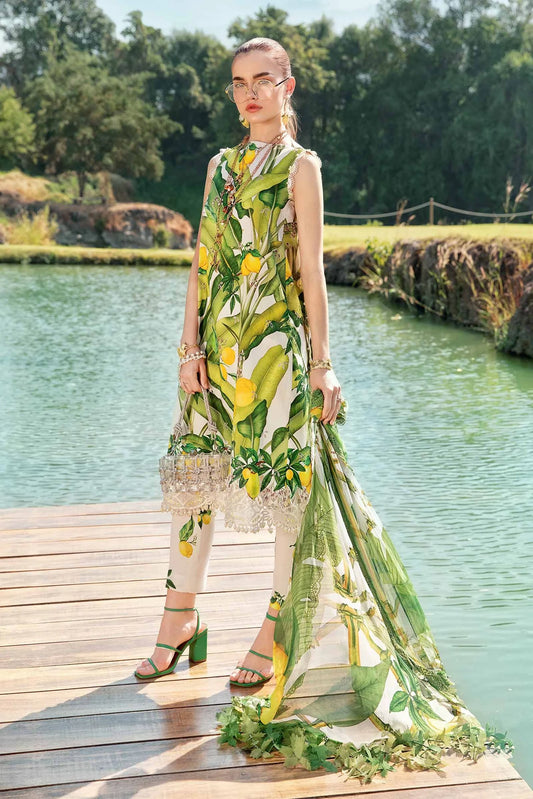3 Piece Unstitched Printed Lawn Suit |Z.Z  -2503-A