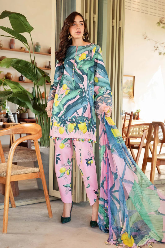 3 Piece Unstitched Printed Lawn Suit | Z.Z-2503-B