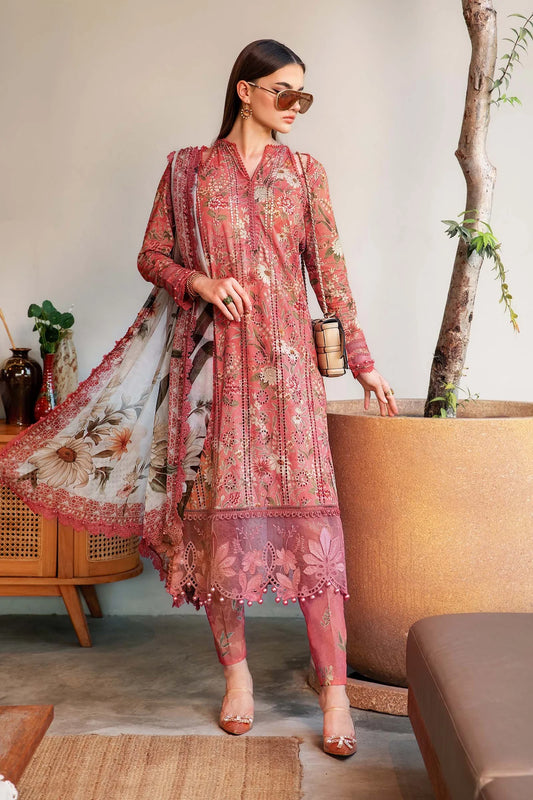 3 Piece Unstitched Printed Lawn Suit | Z.Z-2508-A