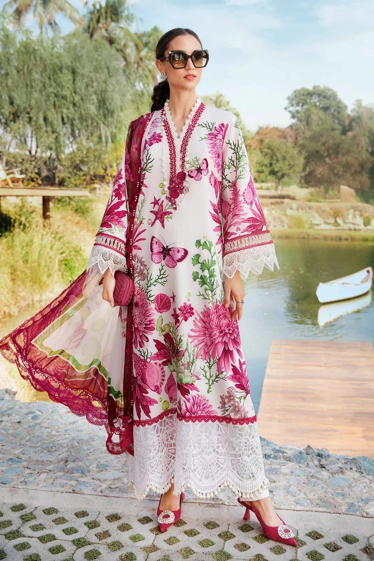 3 Piece Unstitched Printed Lawn Suit | Z.Z-2510-A