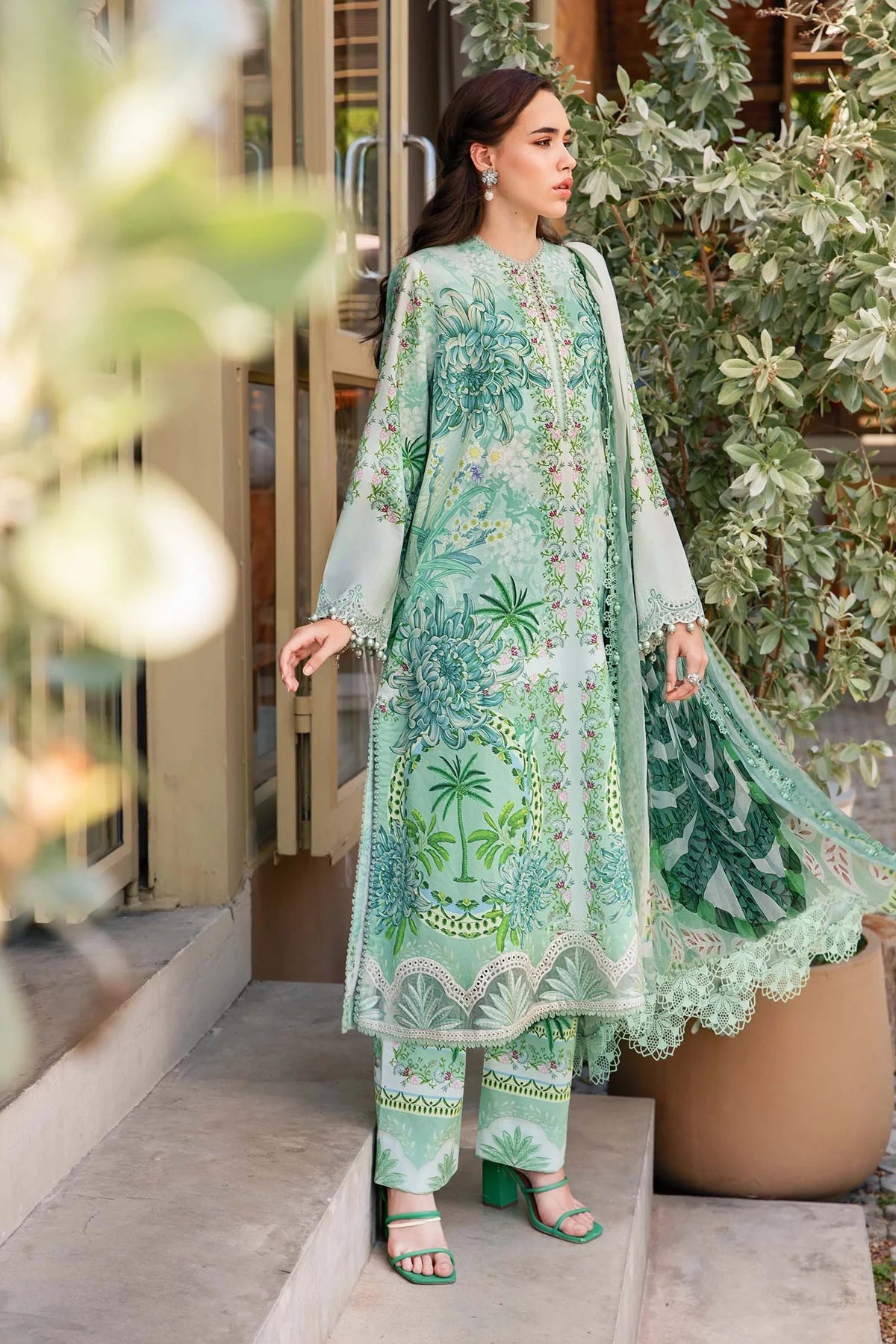 3 Piece Unstitched Printed Lawn Suit | Z.Z-2514-A