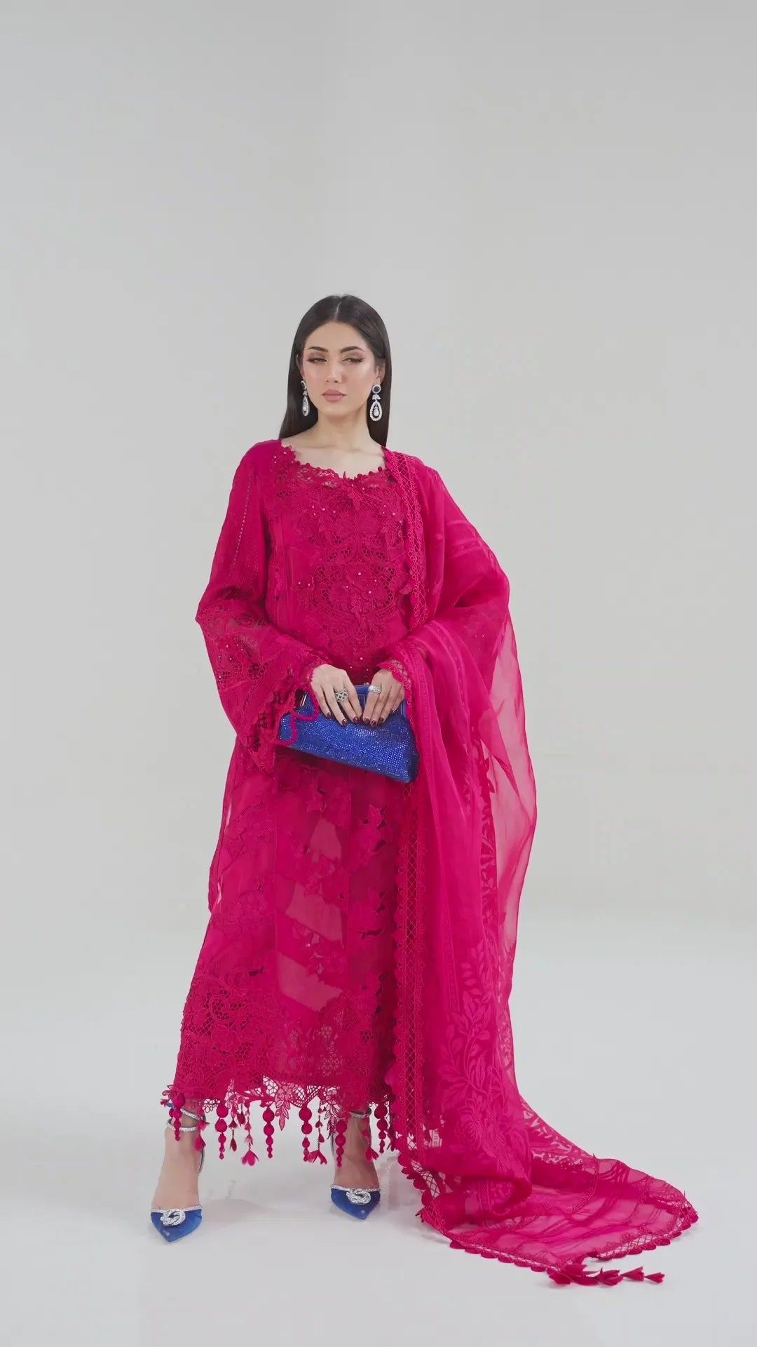 3 Piece Unstitched Embroidered Lawn Suit | D-2508-By Zeenat Zara